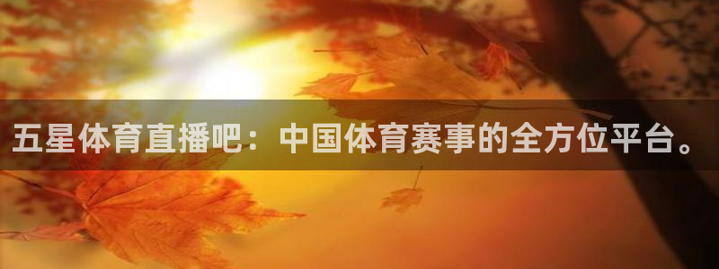 五星体育直播吧：中国体育赛事的全方位平台。
