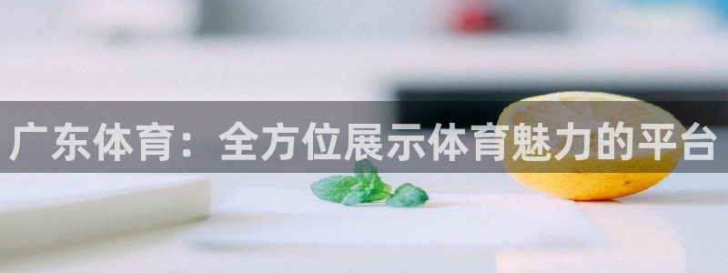 广东体育：全方位展示体育魅力的平台